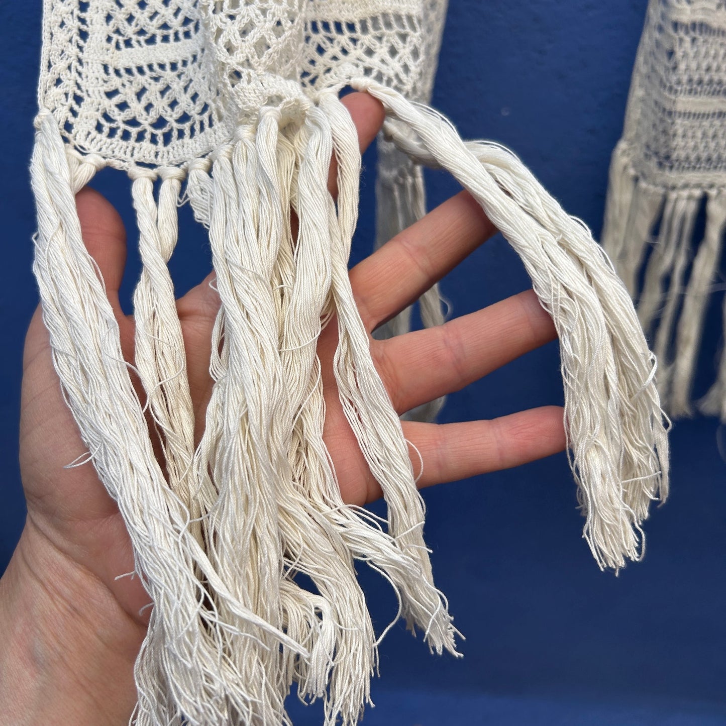 crocheted lightweight scarf wrap