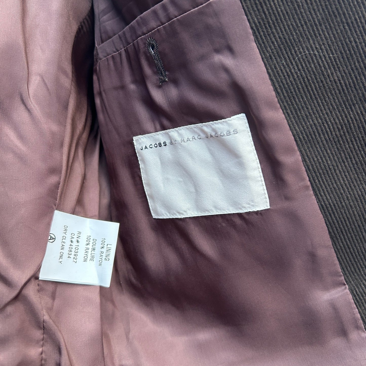 jacobs by marc jacobs brown corduroy blazer