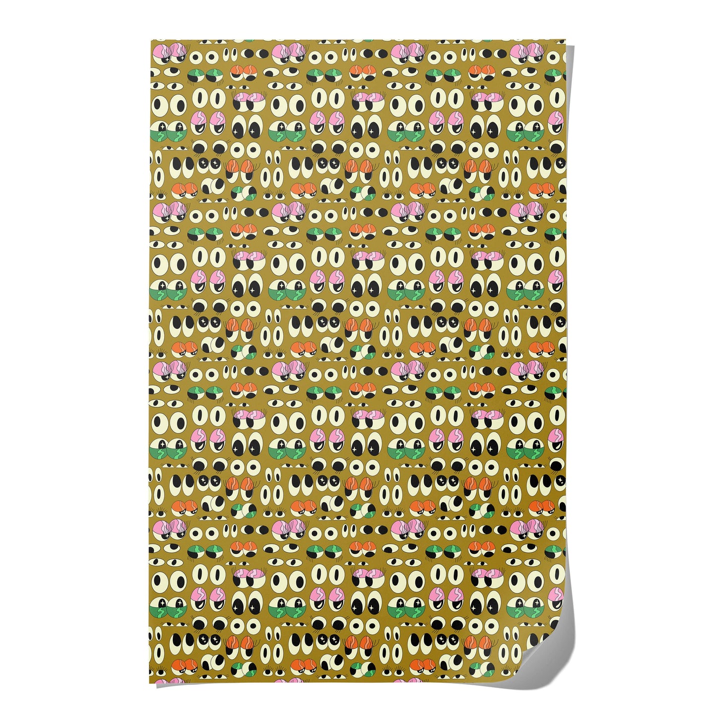 Red Cap Cards | Eyeballs wrapping paper