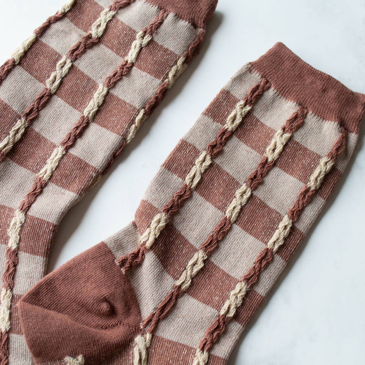 Tiepology | Vintage Checkerboard Twist Socks