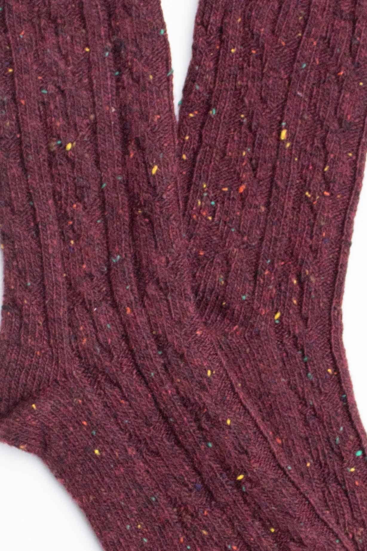 Tiepology | Wool Blend Speckled Knit Socks