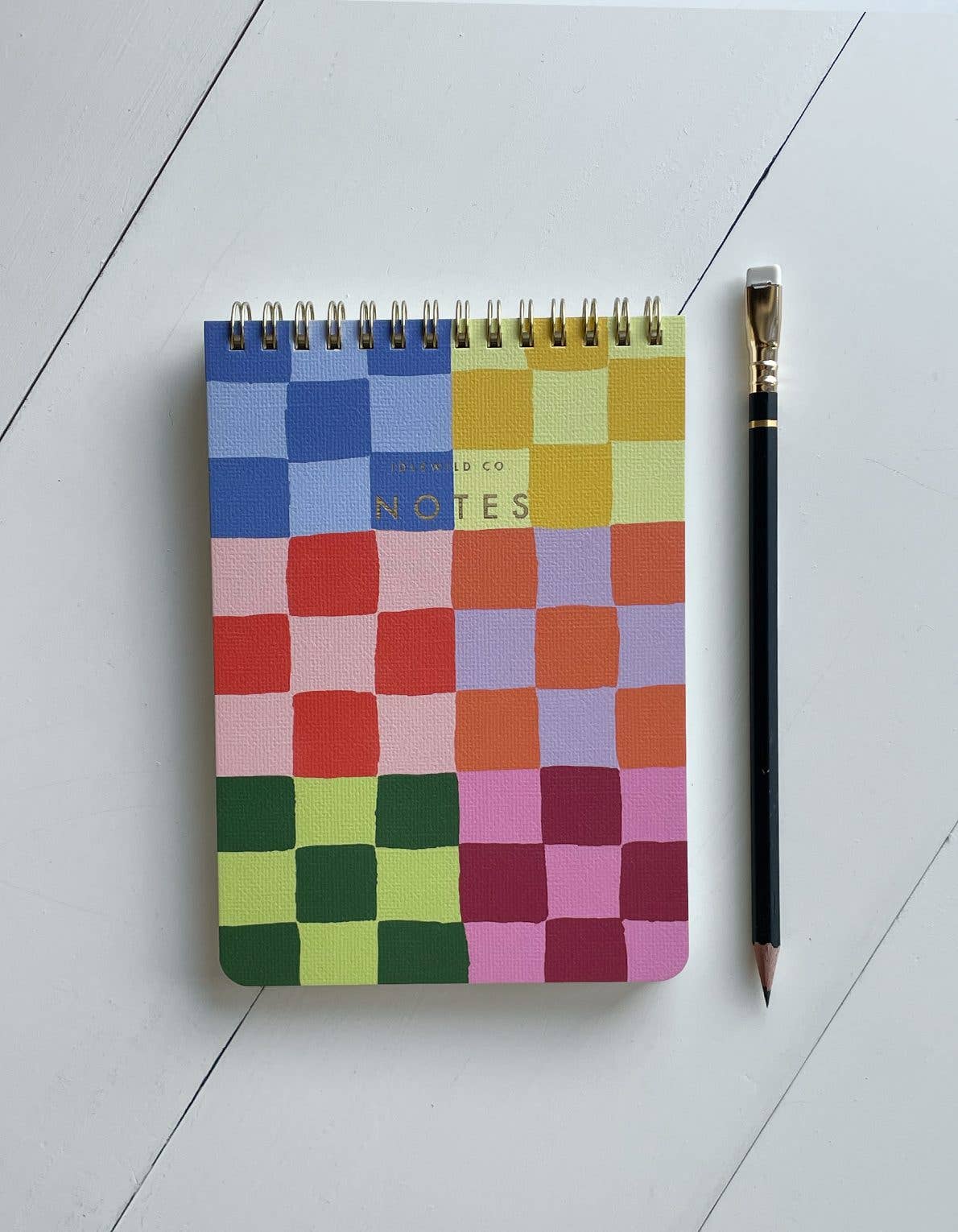 Spiral Jotter | Rainbow Checks | Idlewild Co.