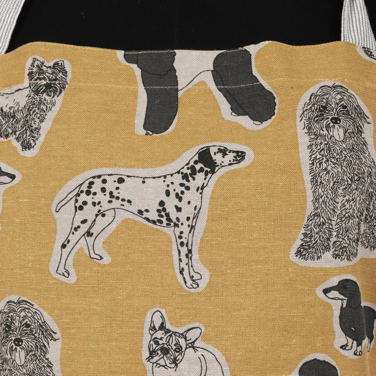 Yellow Dog Apron Print Standard Tie Style | Raine & Humble