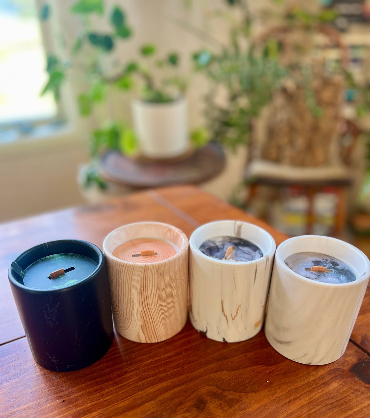 Biophilia: White Marble + Pure Fresh Air Scented Candle | The Sacred Wild Candle Co