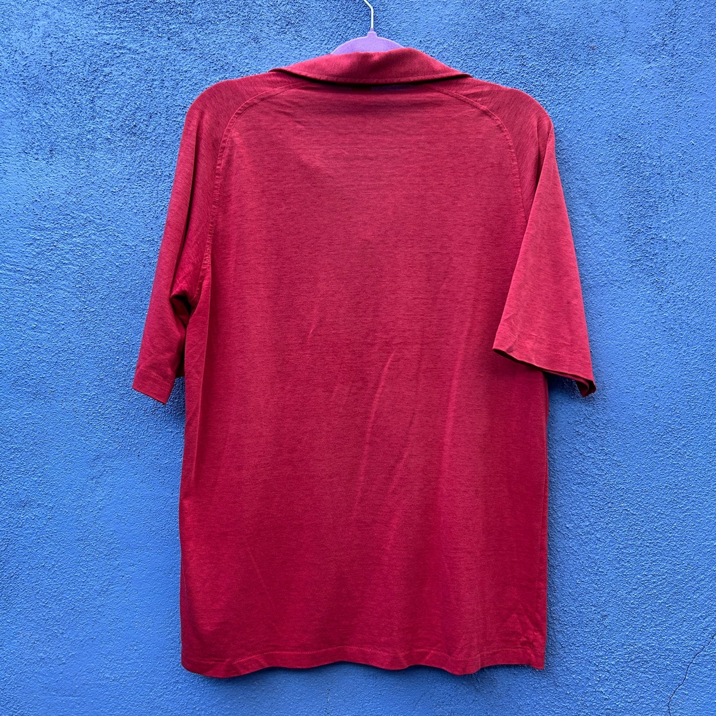 vintage original penquin by munsing wear red polo shirt