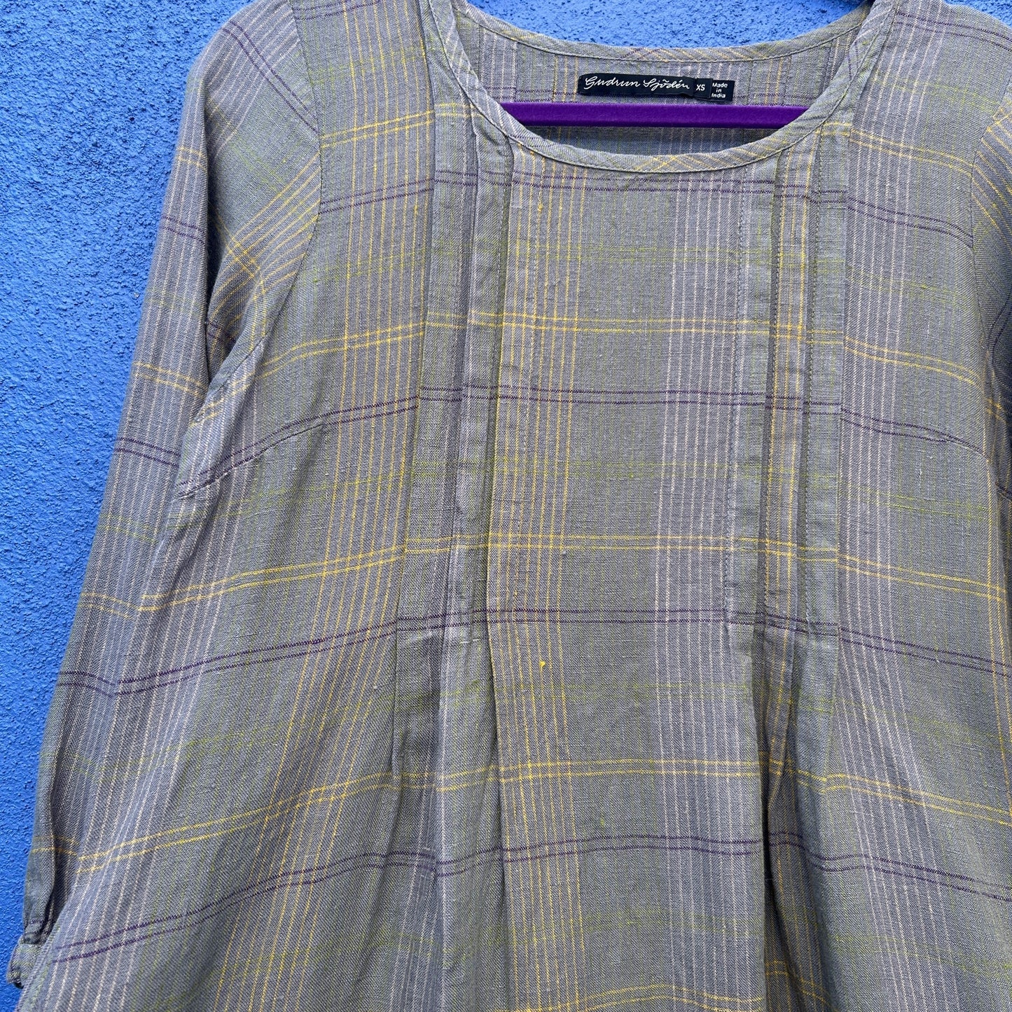 knee length dresses for ladies gudrun sjoden gray linen dress – Chrysalis