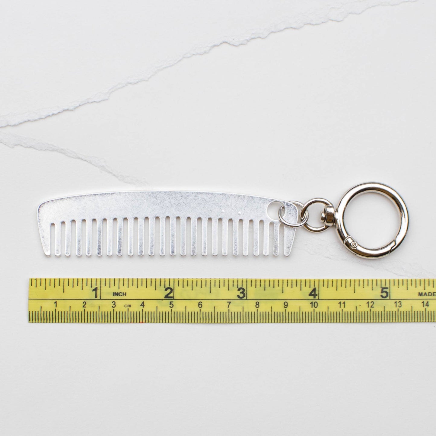 Tiepology | Metal Mini Comb Keychain Bag Charm