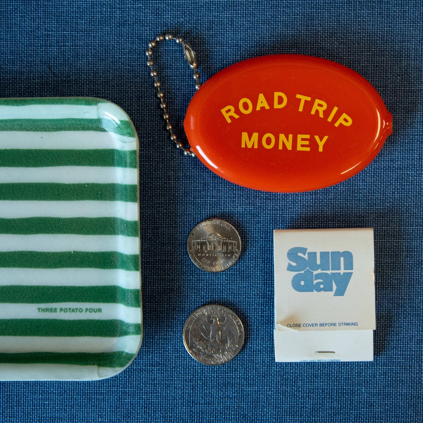 Road Trip Money Coin Pouch - Three Potato Four