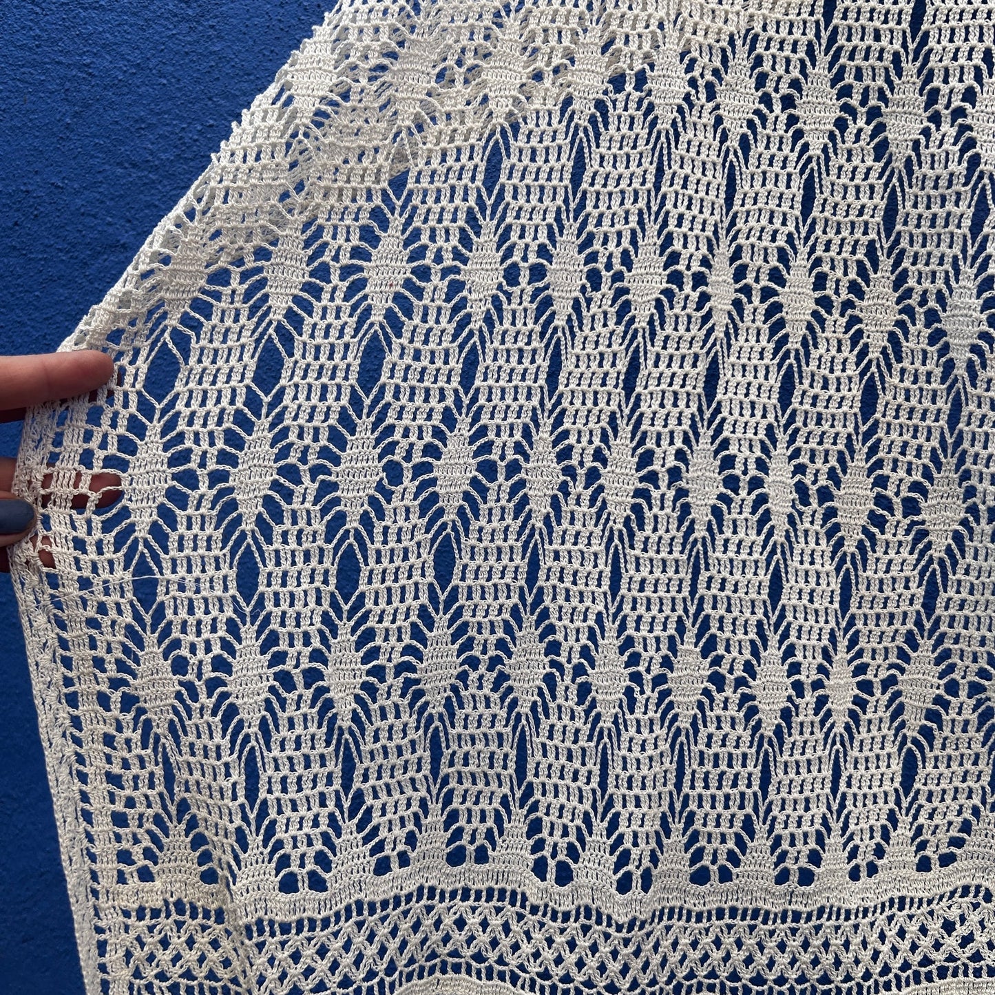 crocheted lightweight scarf wrap