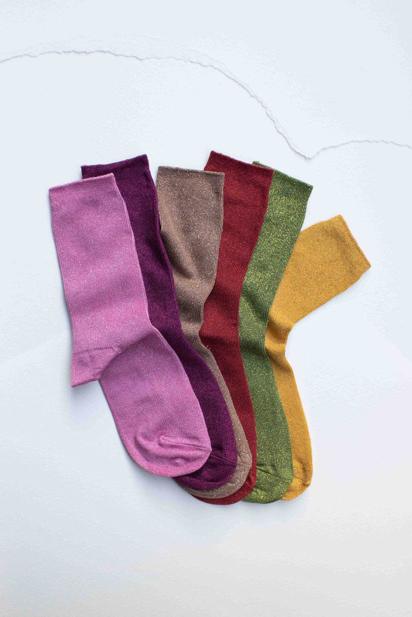 Modal Blend Glitter Socks | Tiepology