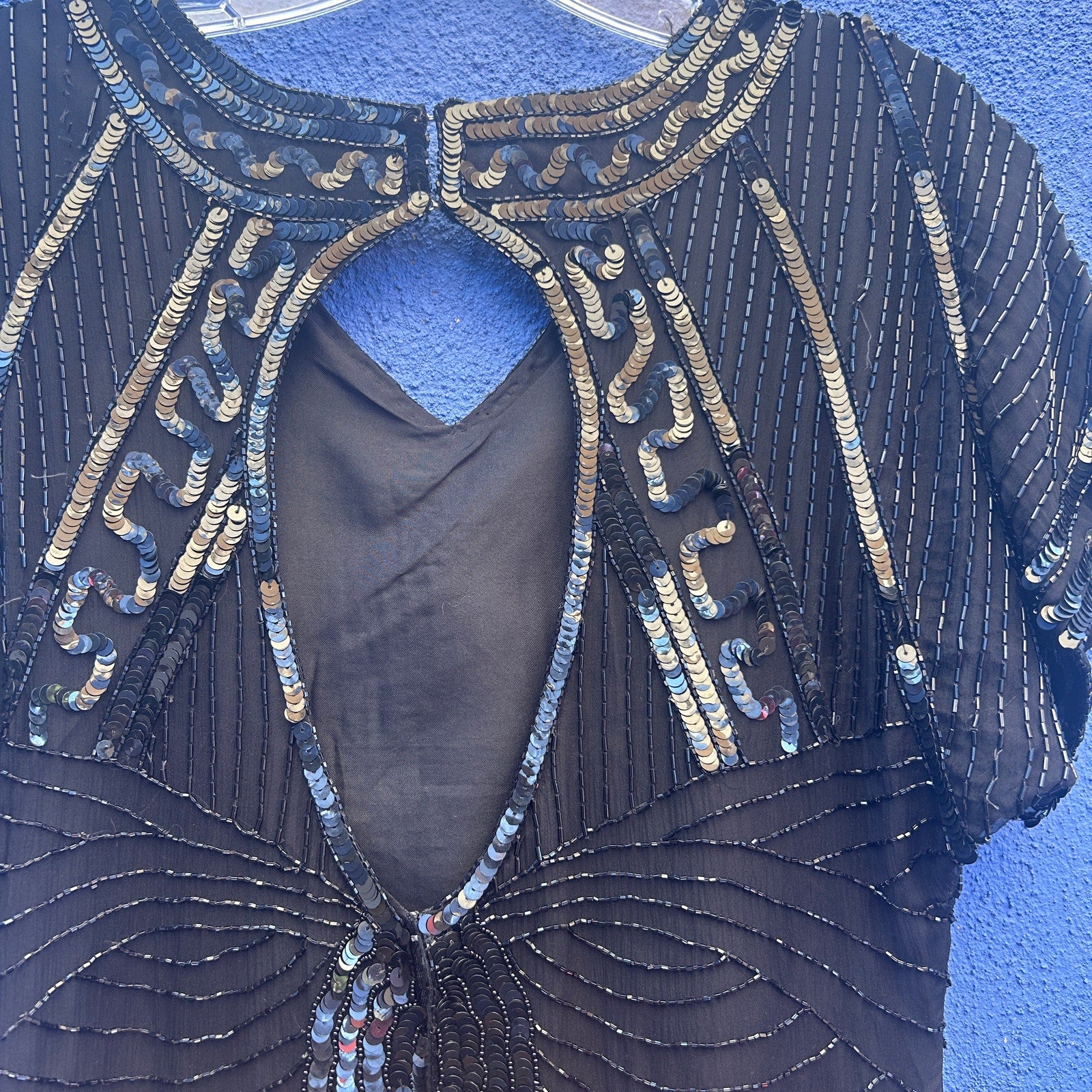 vintage stenay silk beaded cocktail dress Chrysalis vintage stenay silk beaded cocktail dress Chrysalis