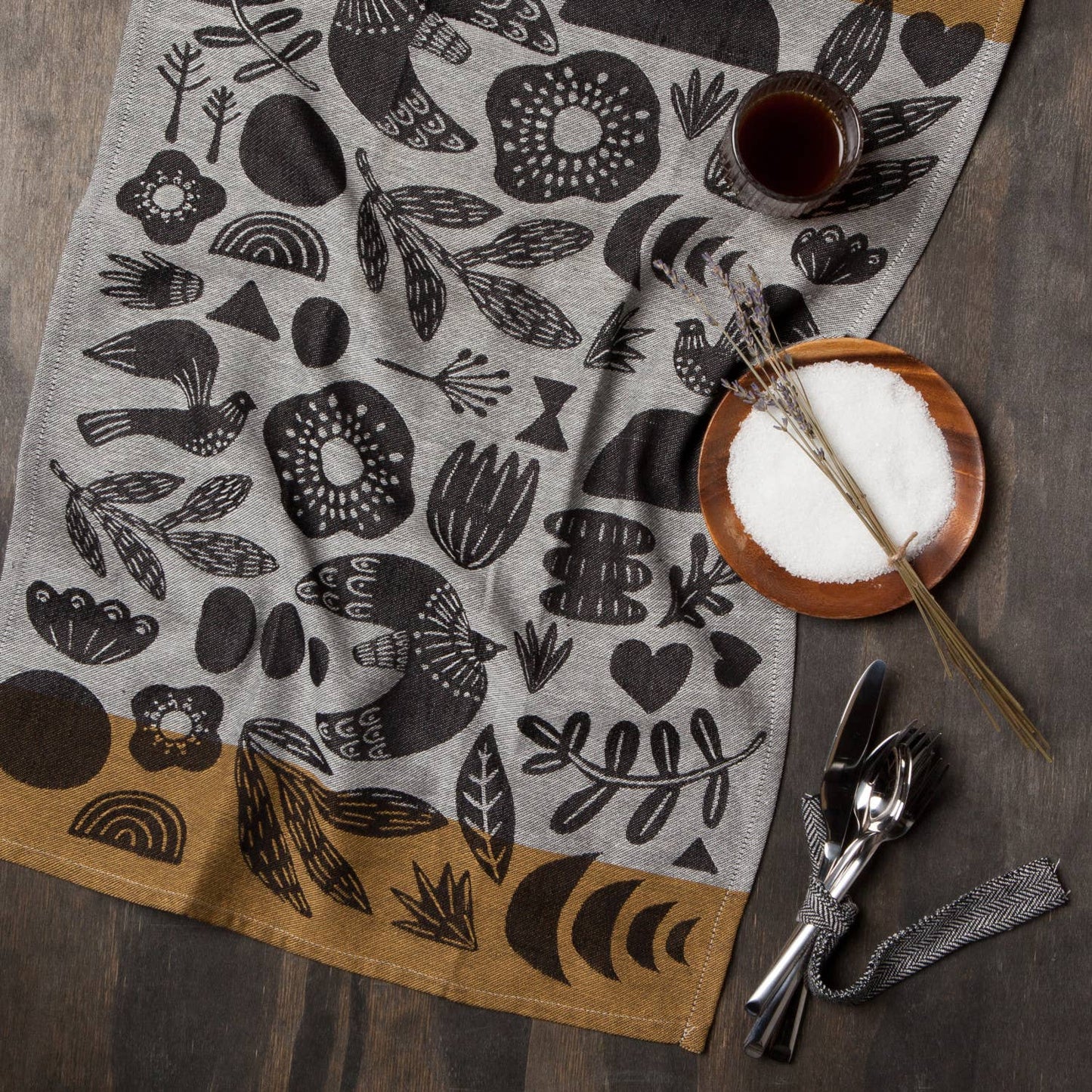 Myth Woven Cotton Jacquard Dishtowel | Danica Studio