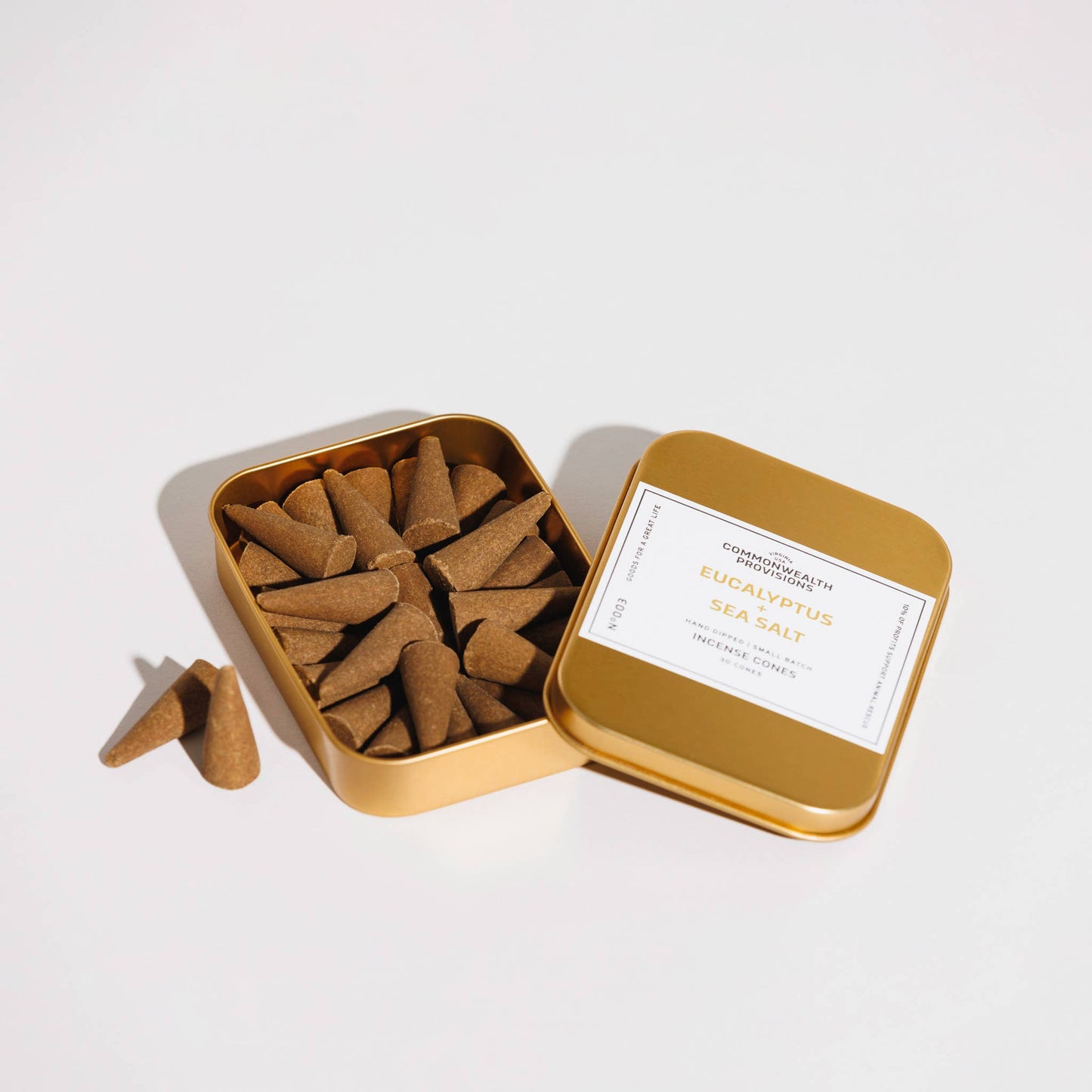 Commonwealth Provisions | Incense Cones - Eucalyptus + Sea Salt