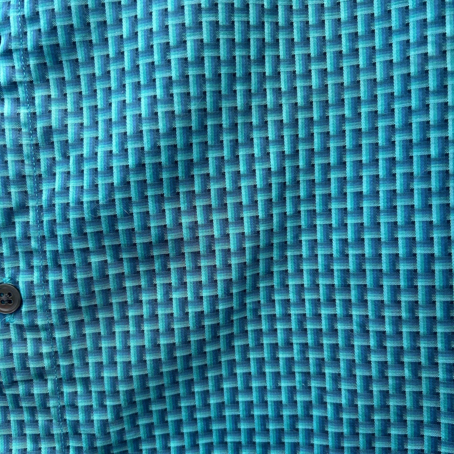 mr. turk teal basket print slim fit button down shirt