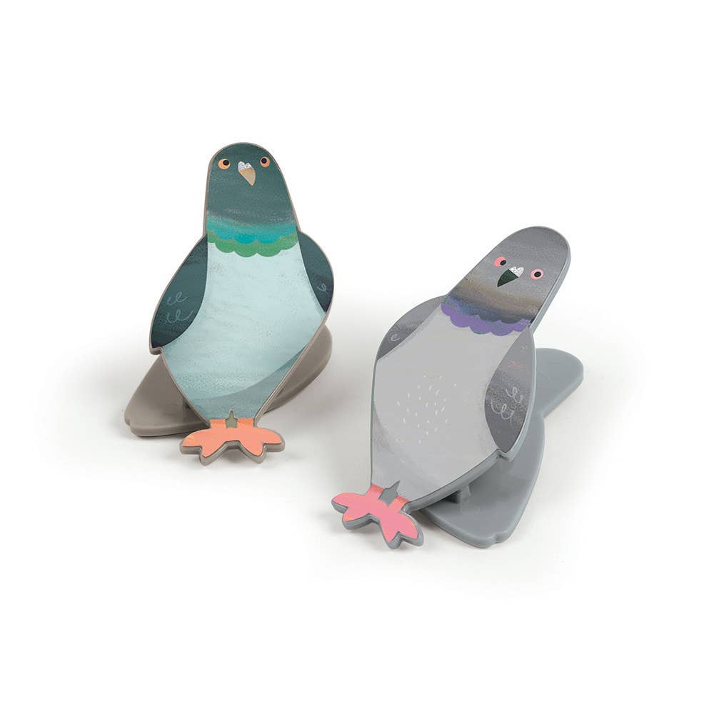 Peckish - Pigeon Bag Clips - Set of 4 | Fred & Friends