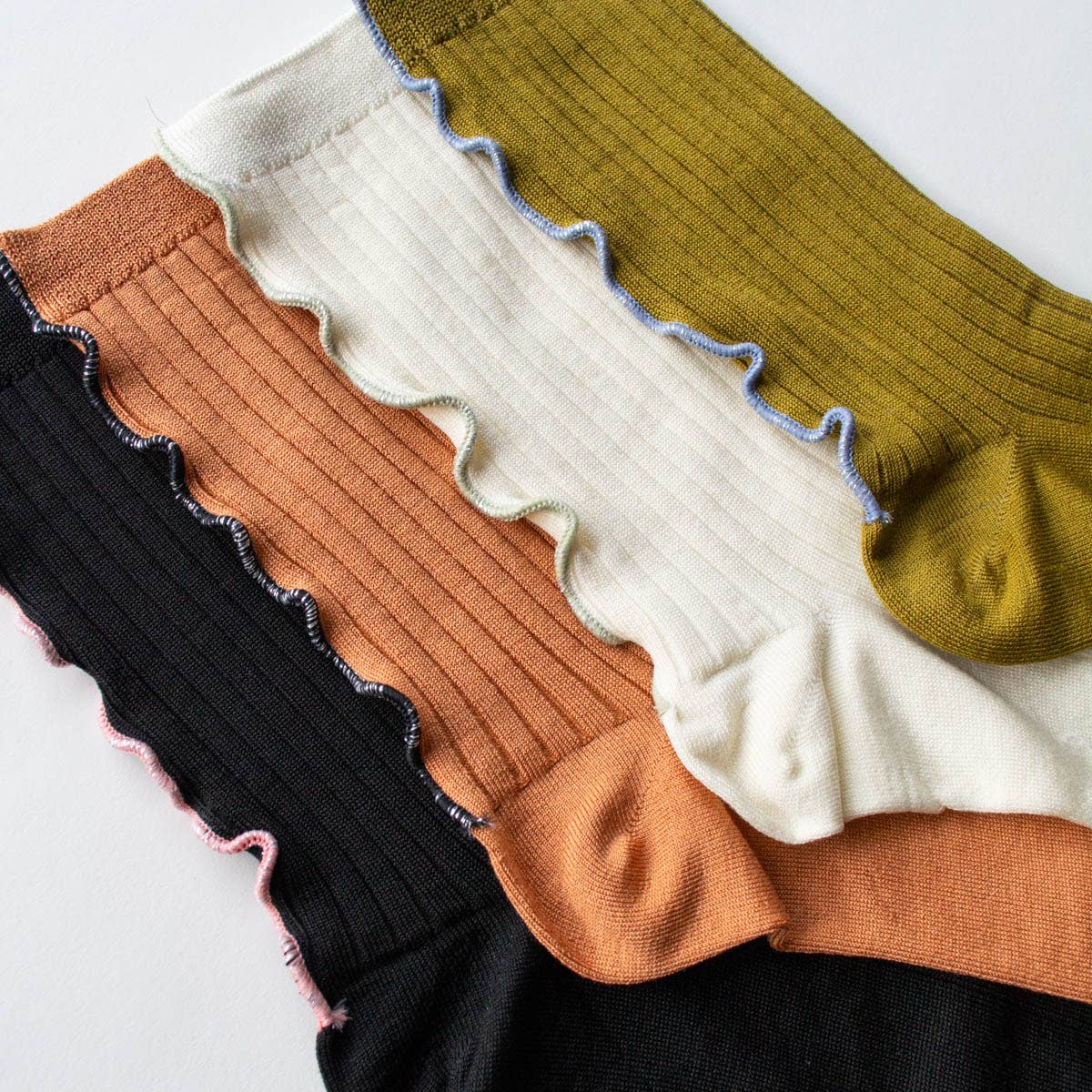 Tiepology | Merrow Stitch Socks
