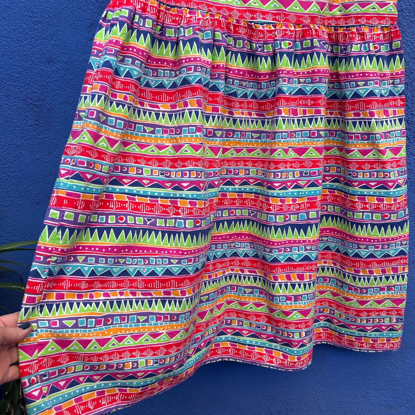 vintage 80s 90s rafferty sleeveless market dress