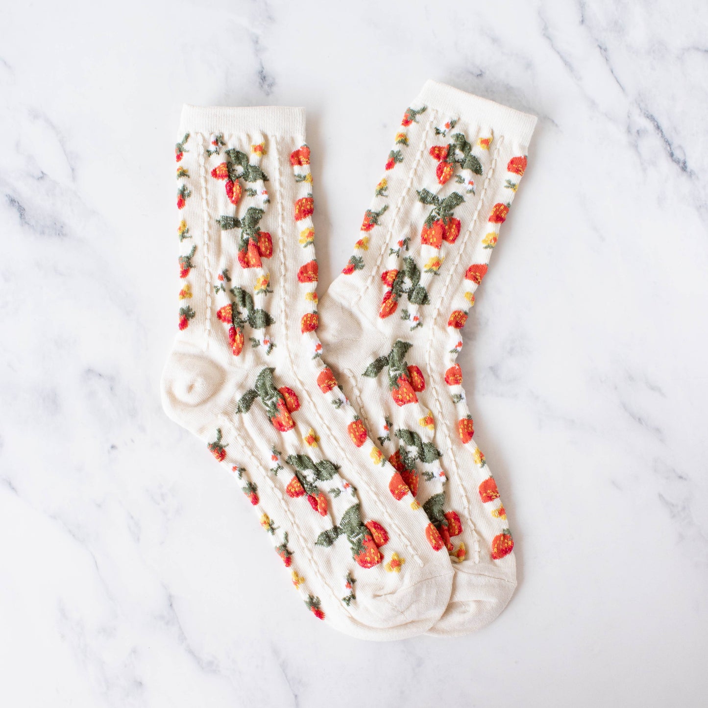Strawberry Farm Casual Socks | Tiepology