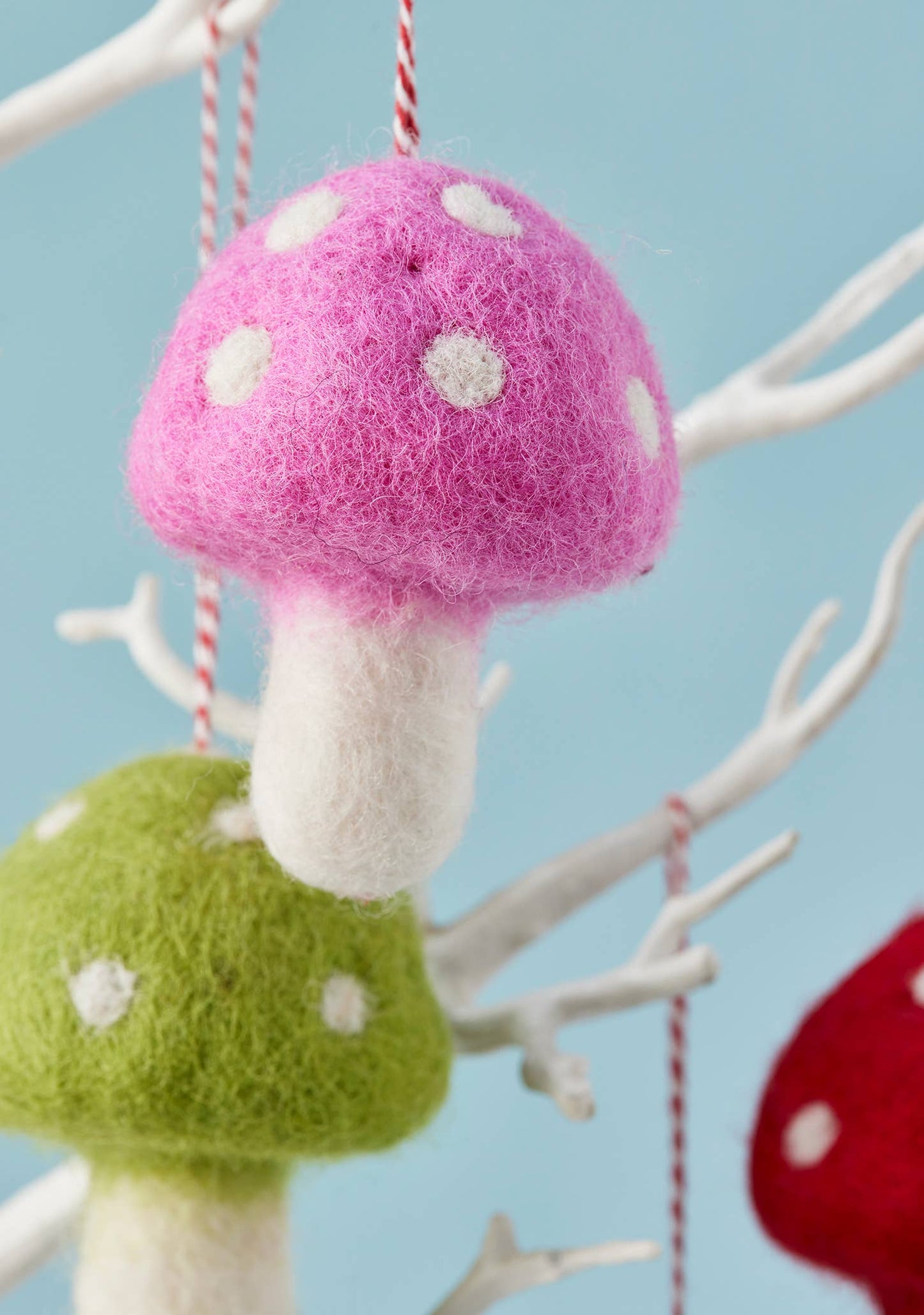 Felt Dotty Round Mushrooms | Namaste