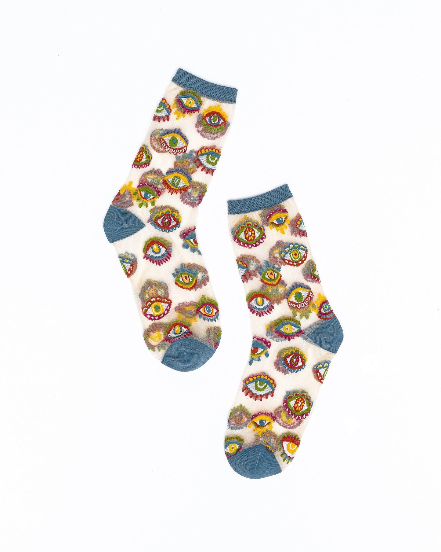 Evil Eye Sheer Crew Sock | Sock Candy