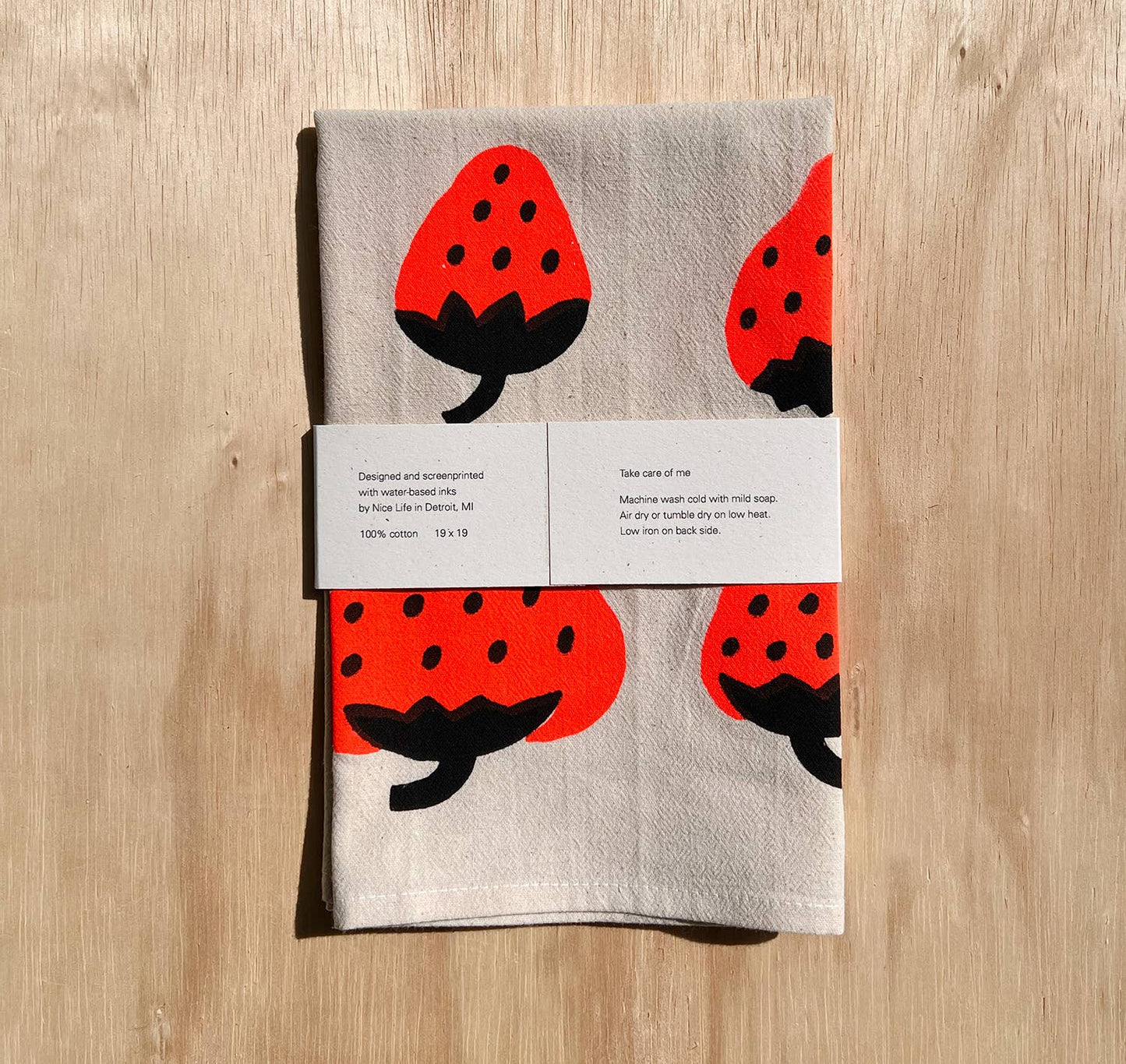 Strawberry Tea Towel | Nice life