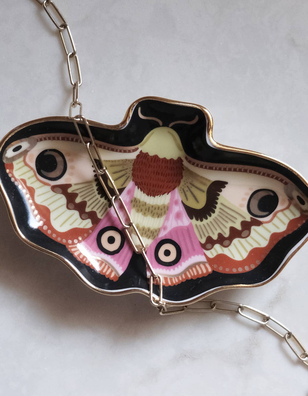 Porcelain Trinket Dish | Moon Moth | Idlewild Co.