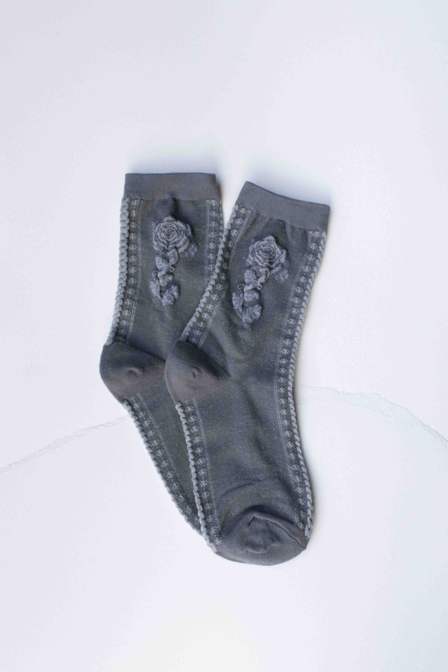 Rose Cotton Blend Socks | Tiepology