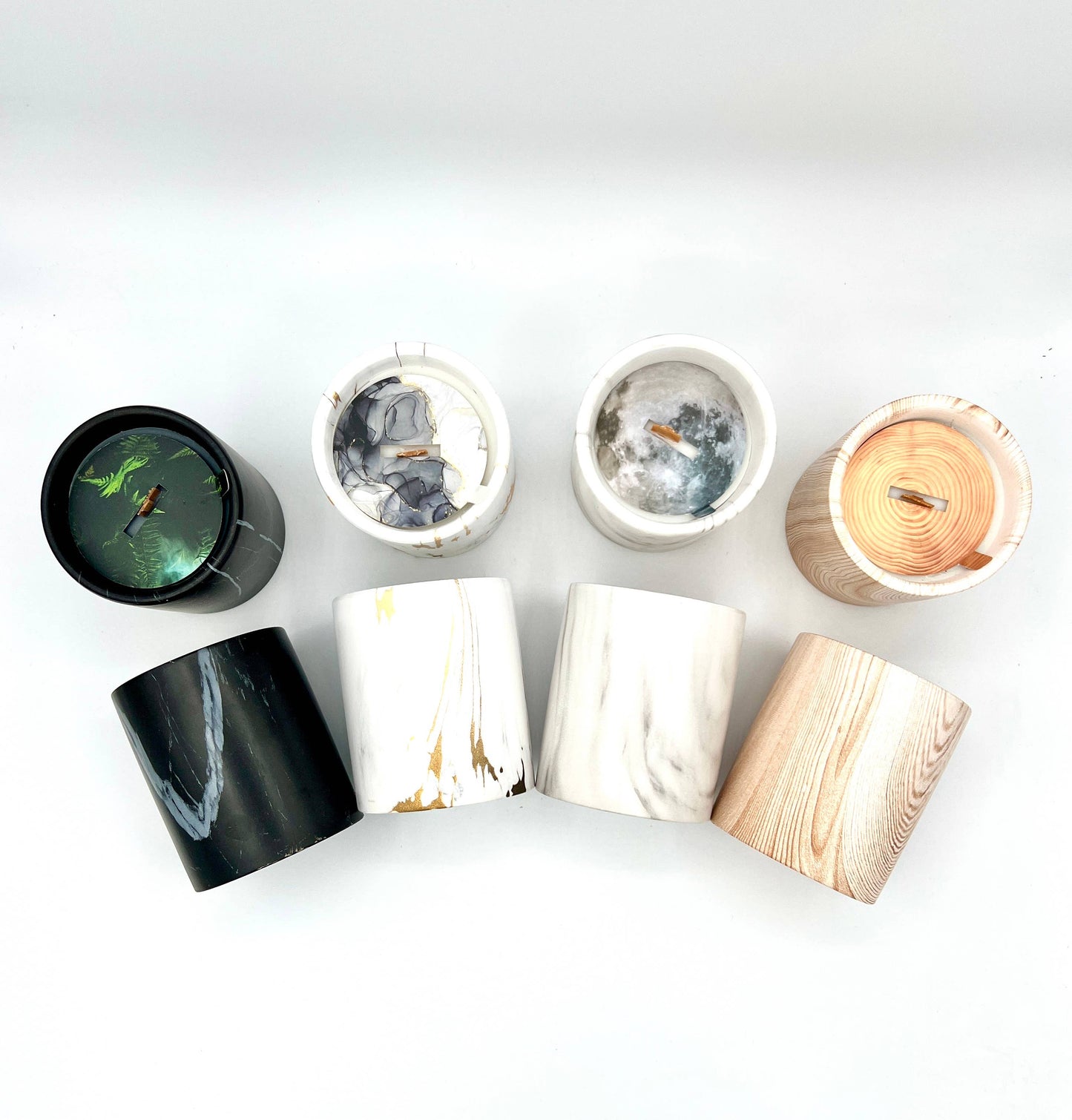 Biophilia: White Marble + Pure Fresh Air Scented Candle | The Sacred Wild Candle Co