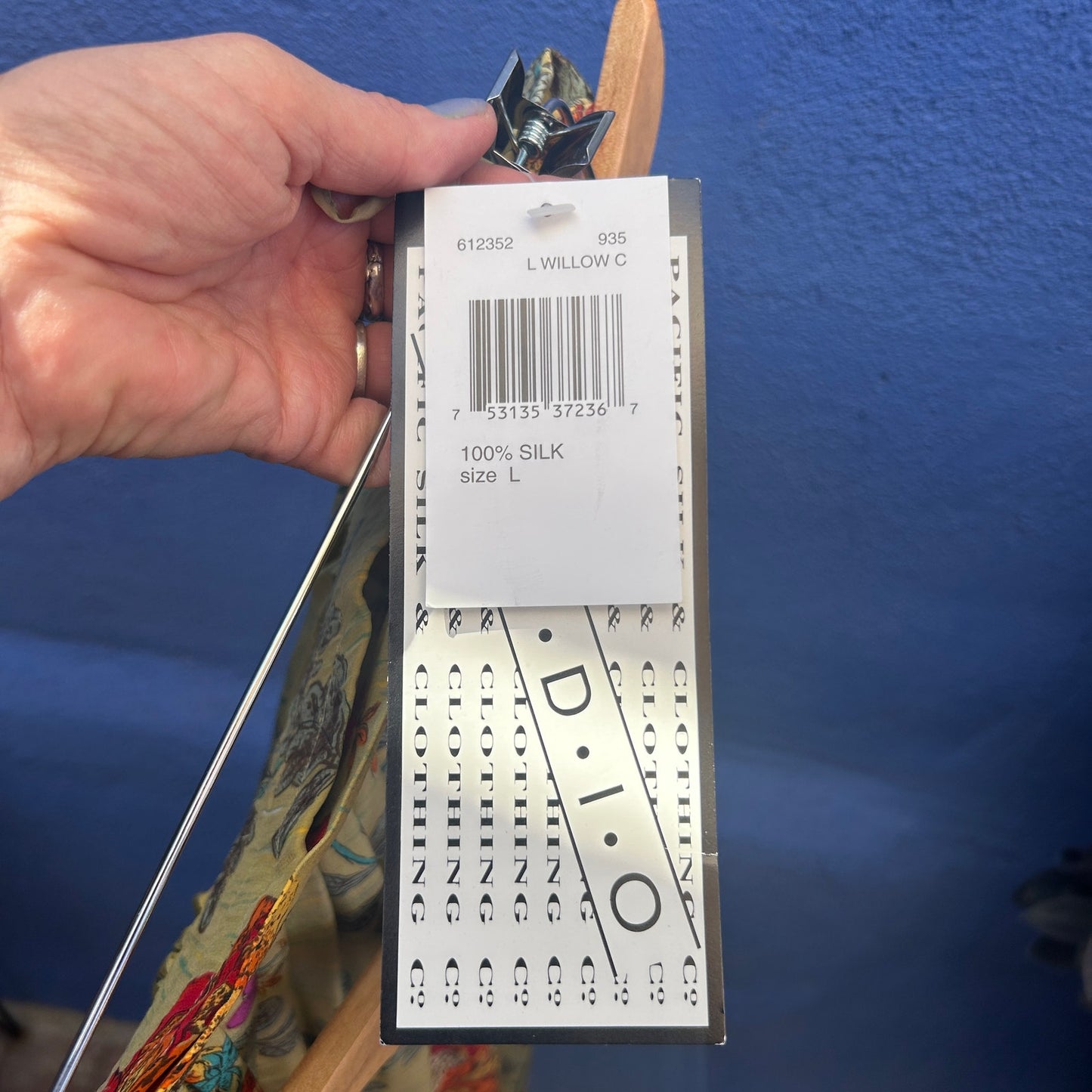 vintage 90s Y2K deadstock pacific silk floral skirt