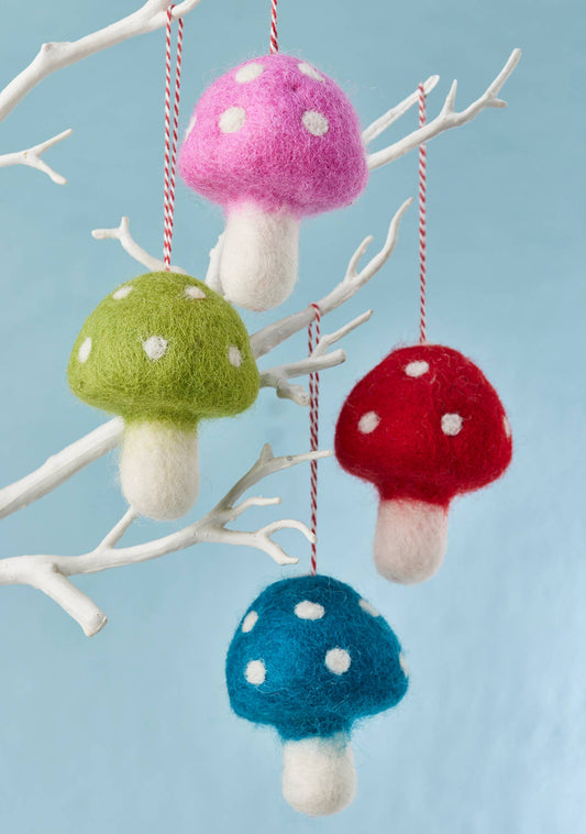 Felt Dotty Round Mushrooms | Namaste