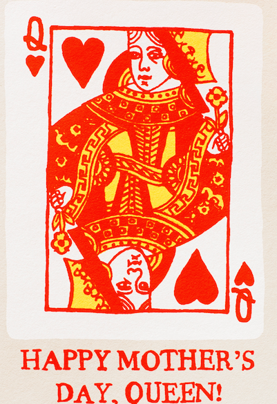 MOM QUEEN GREETING CARD