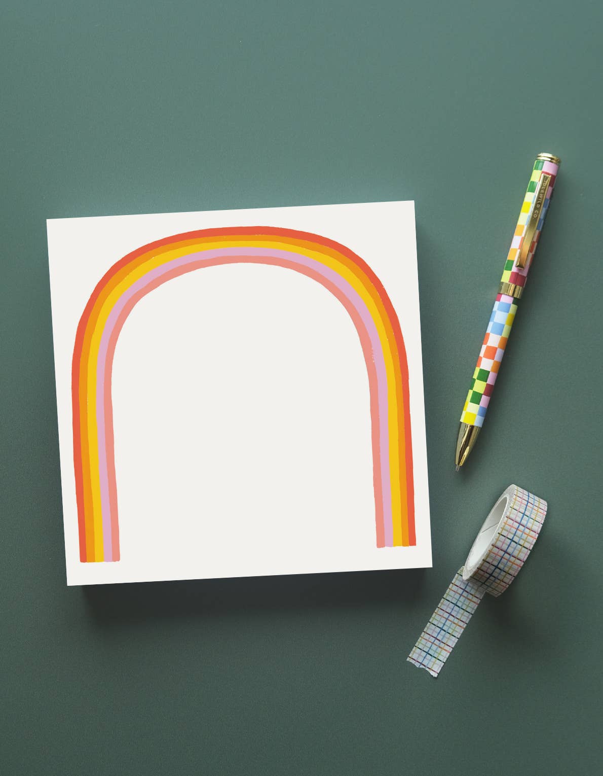 200-Sheet Jumbo Desk Pad | Rainbow | Idlewild Co.