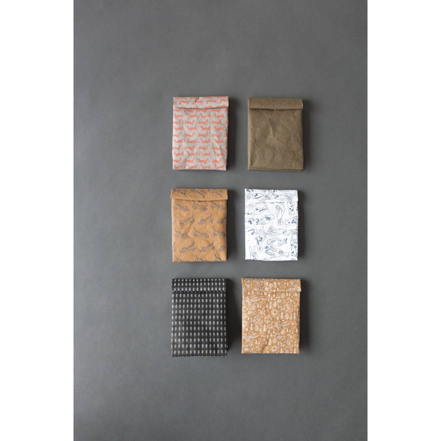 Papercraft Insulated Lunch Bag - Hill And Dale | Danica Studio