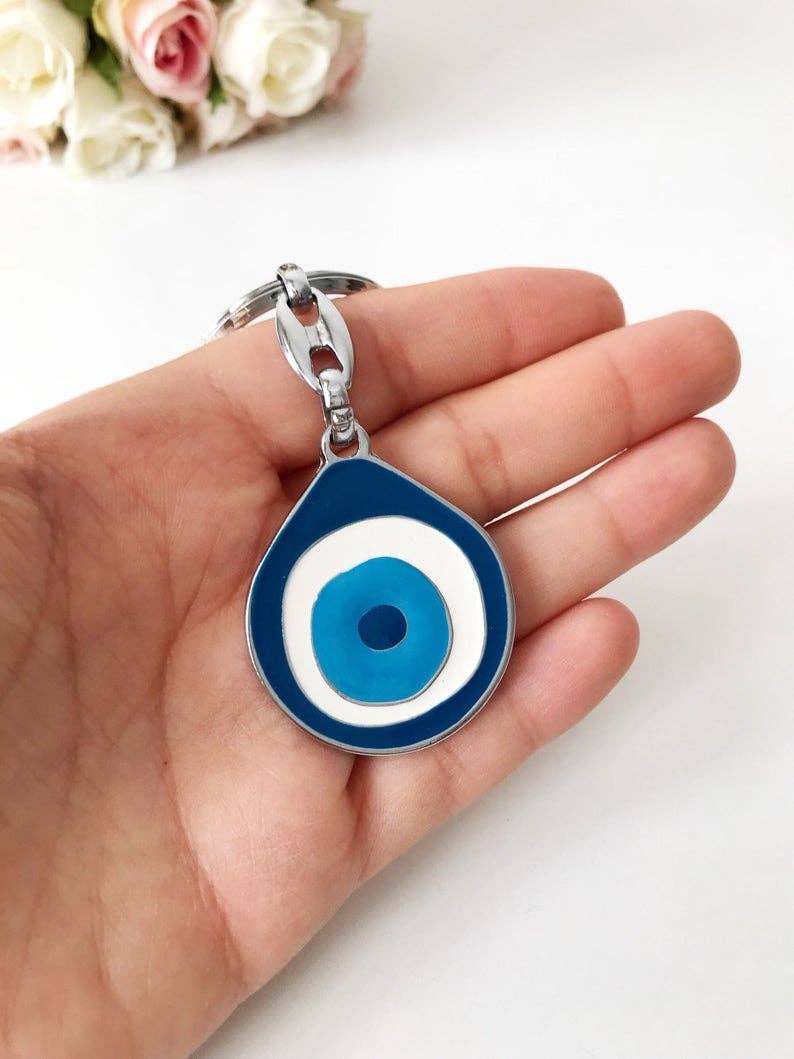 Evil Eye Metal Keychain | Evileyefavor