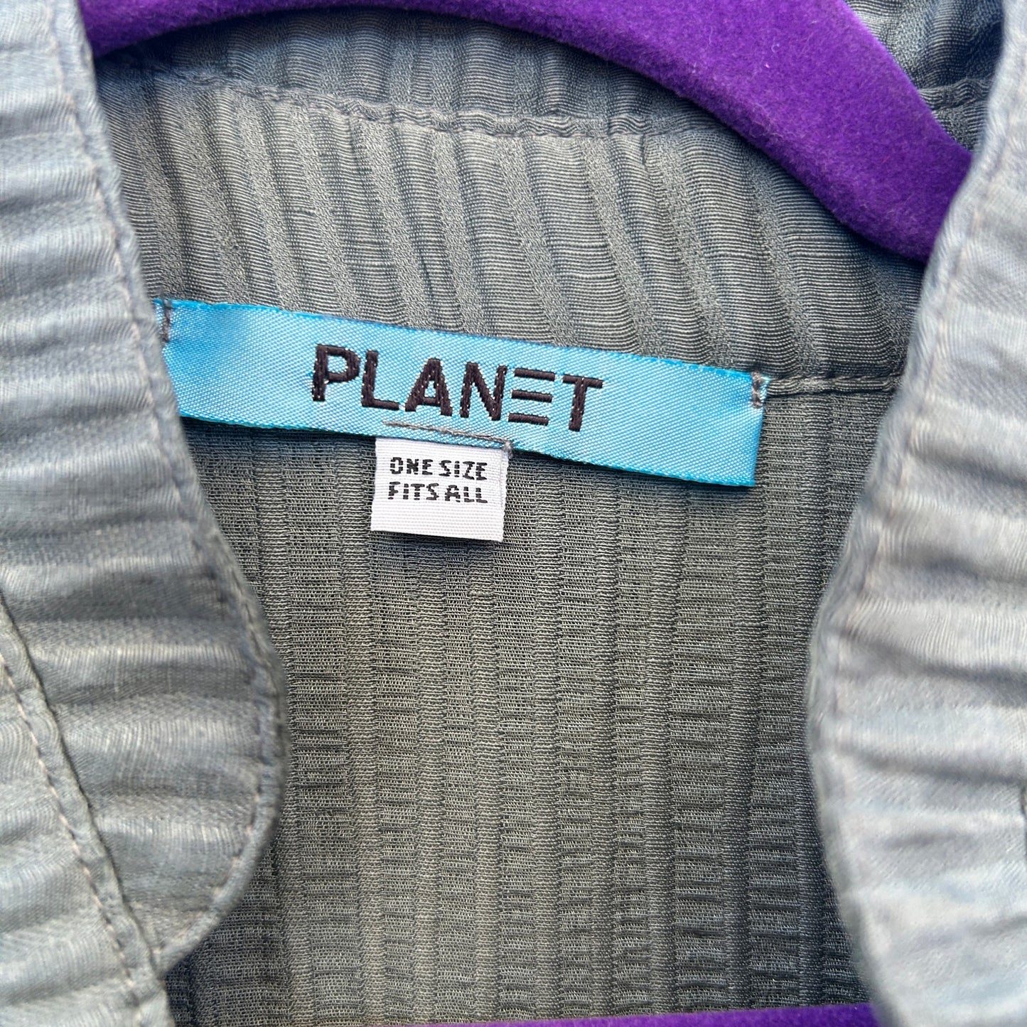 planet oversized lagenlook linen/silk blend button up