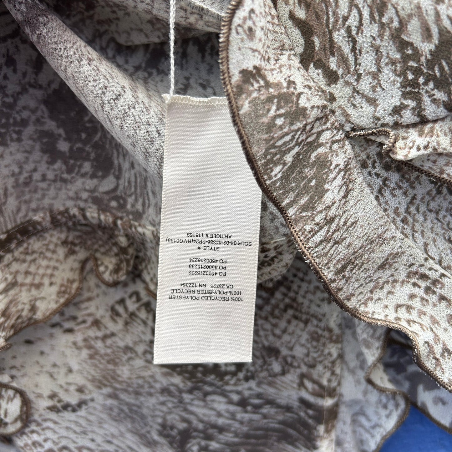 wilfred sheer ruffled blouse