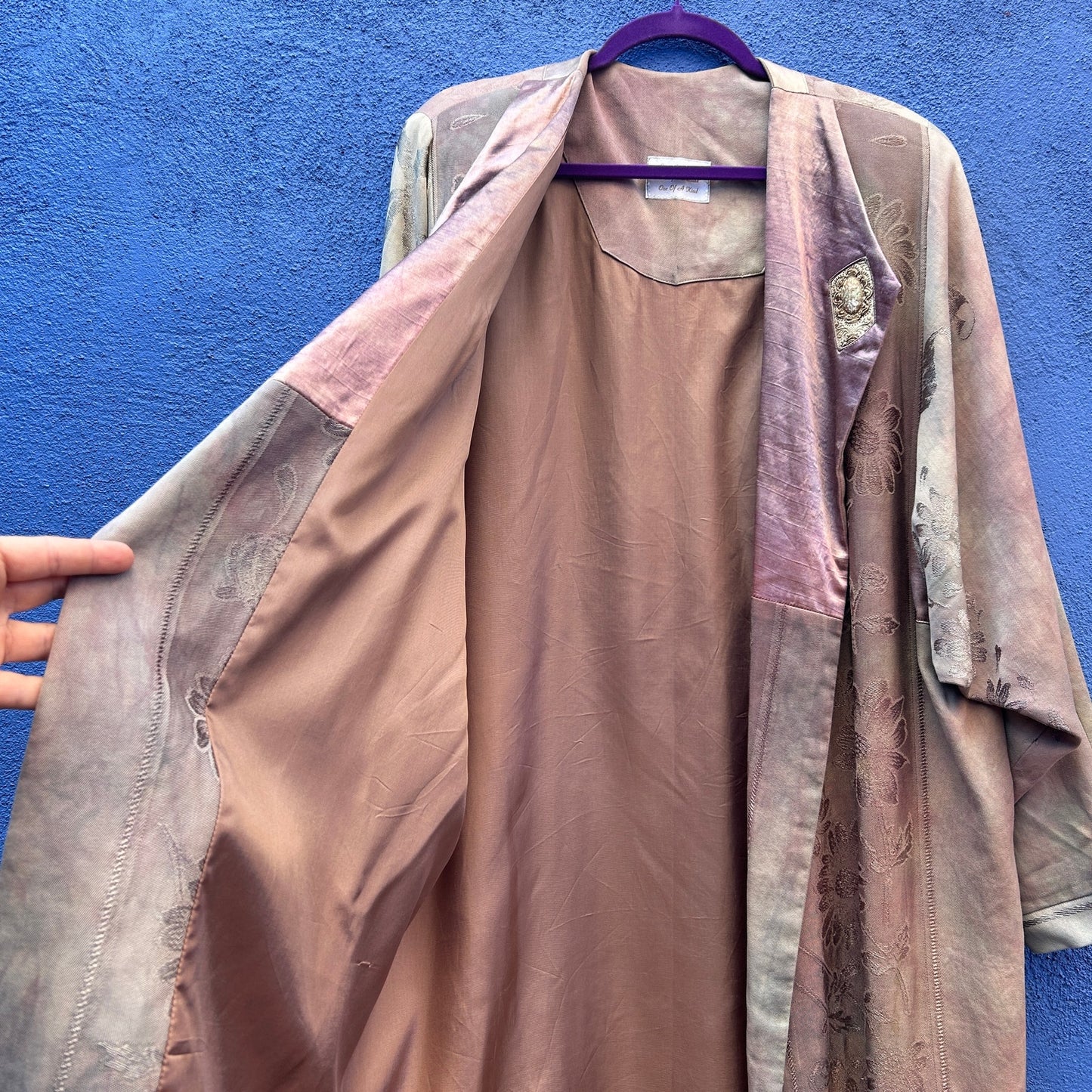 spain in america antique damask bespoke lagenlook duster