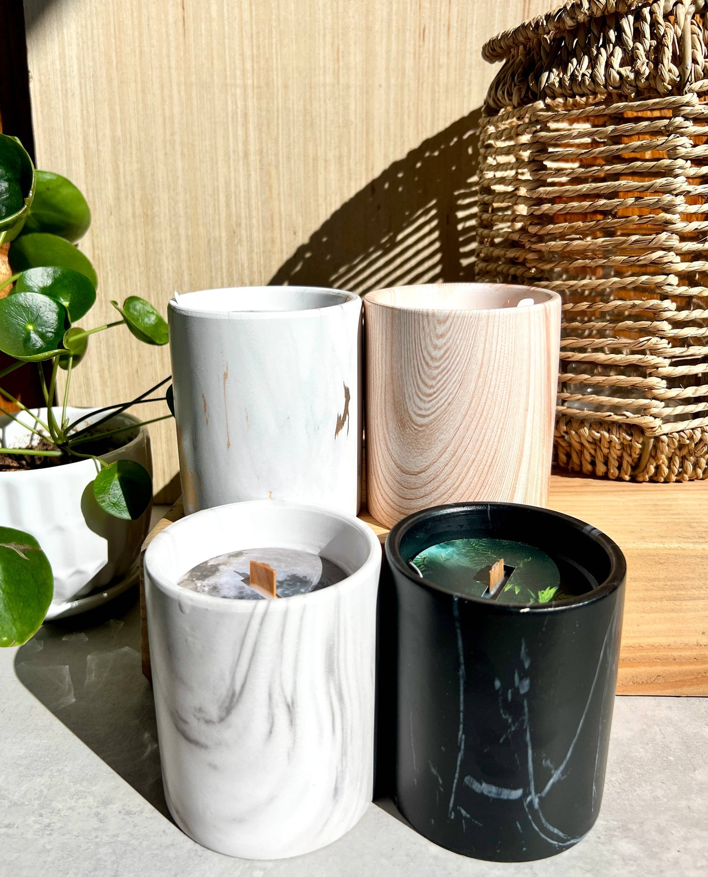 Biophilia: Black Marble /Ceramic Forest Floor Scented Candle | The Sacred Wild Candle Co