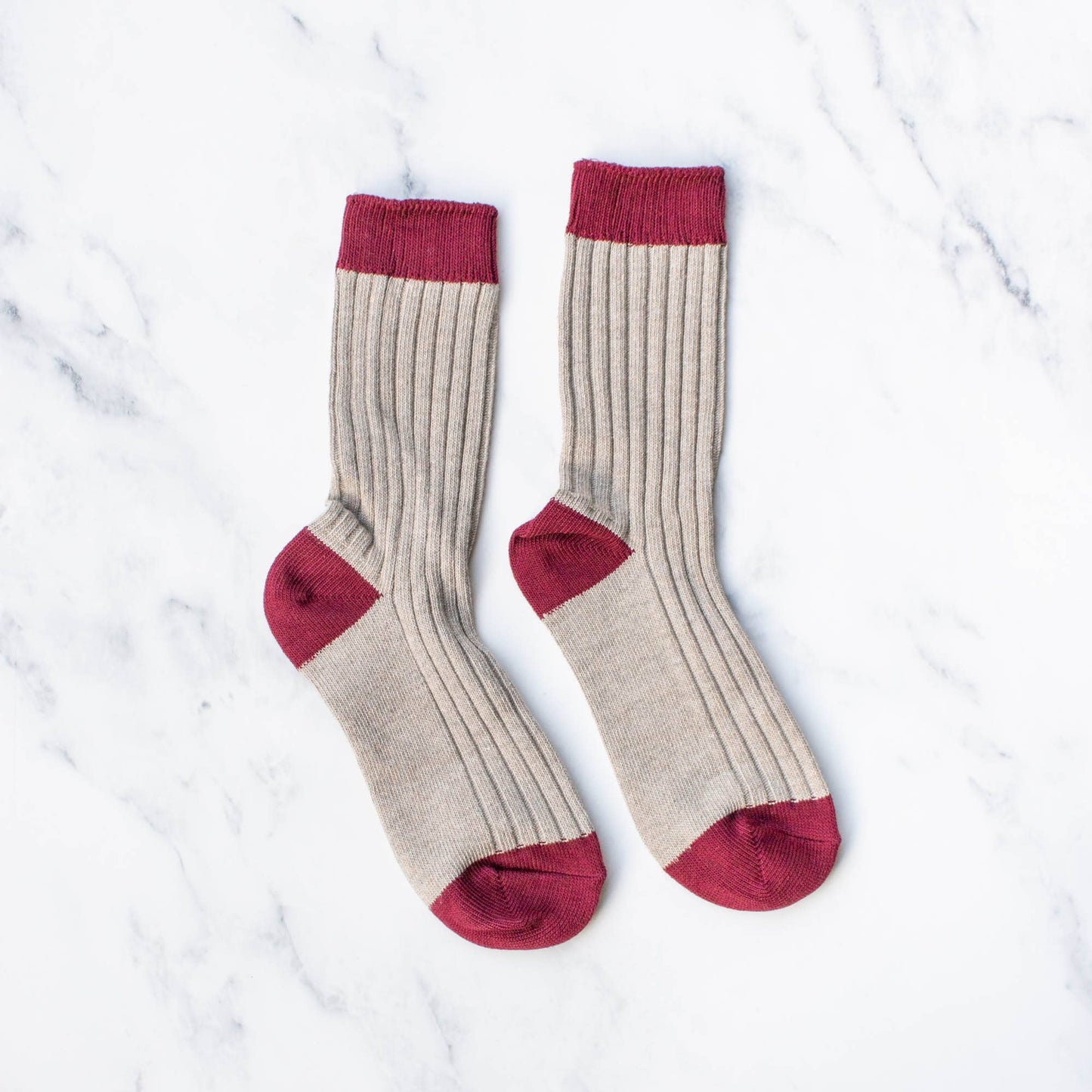Tiepology | Women's 2 Tone Jacquard Casual Socks