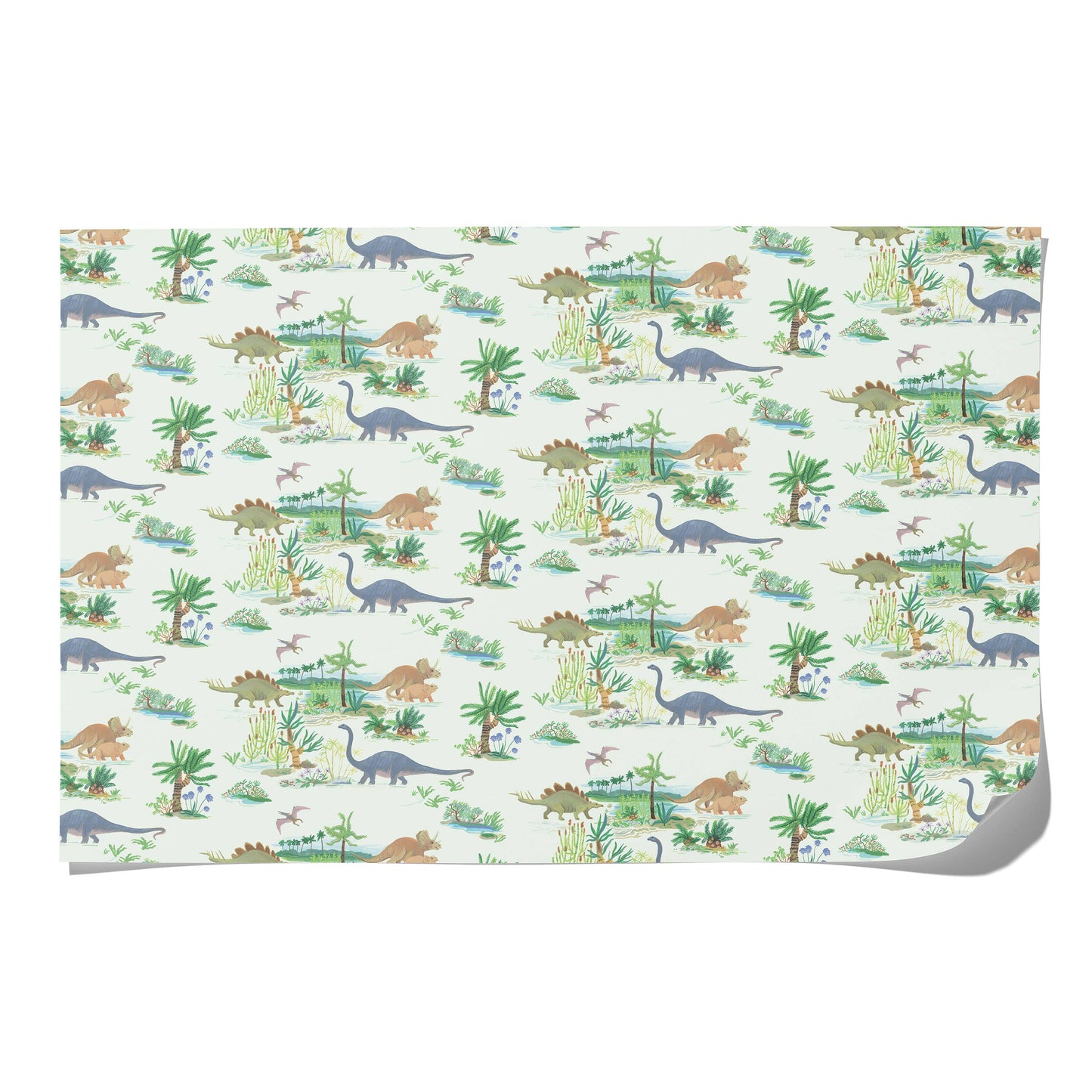 Red Cap Cards | Dinosaurs wrapping paper