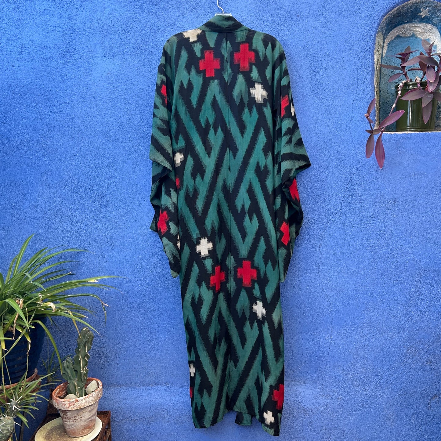 vintage antique handmade raw silk kimono robe