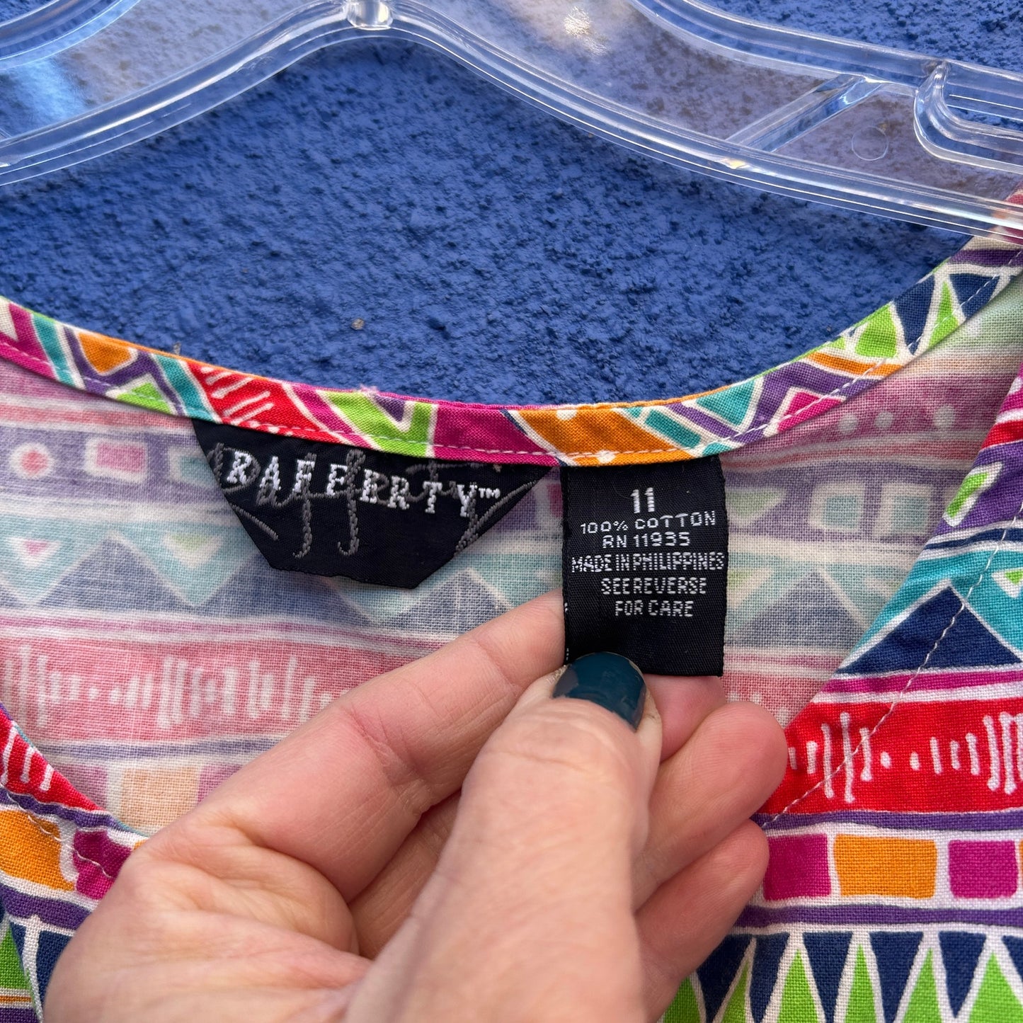 vintage 80s 90s rafferty sleeveless market dress