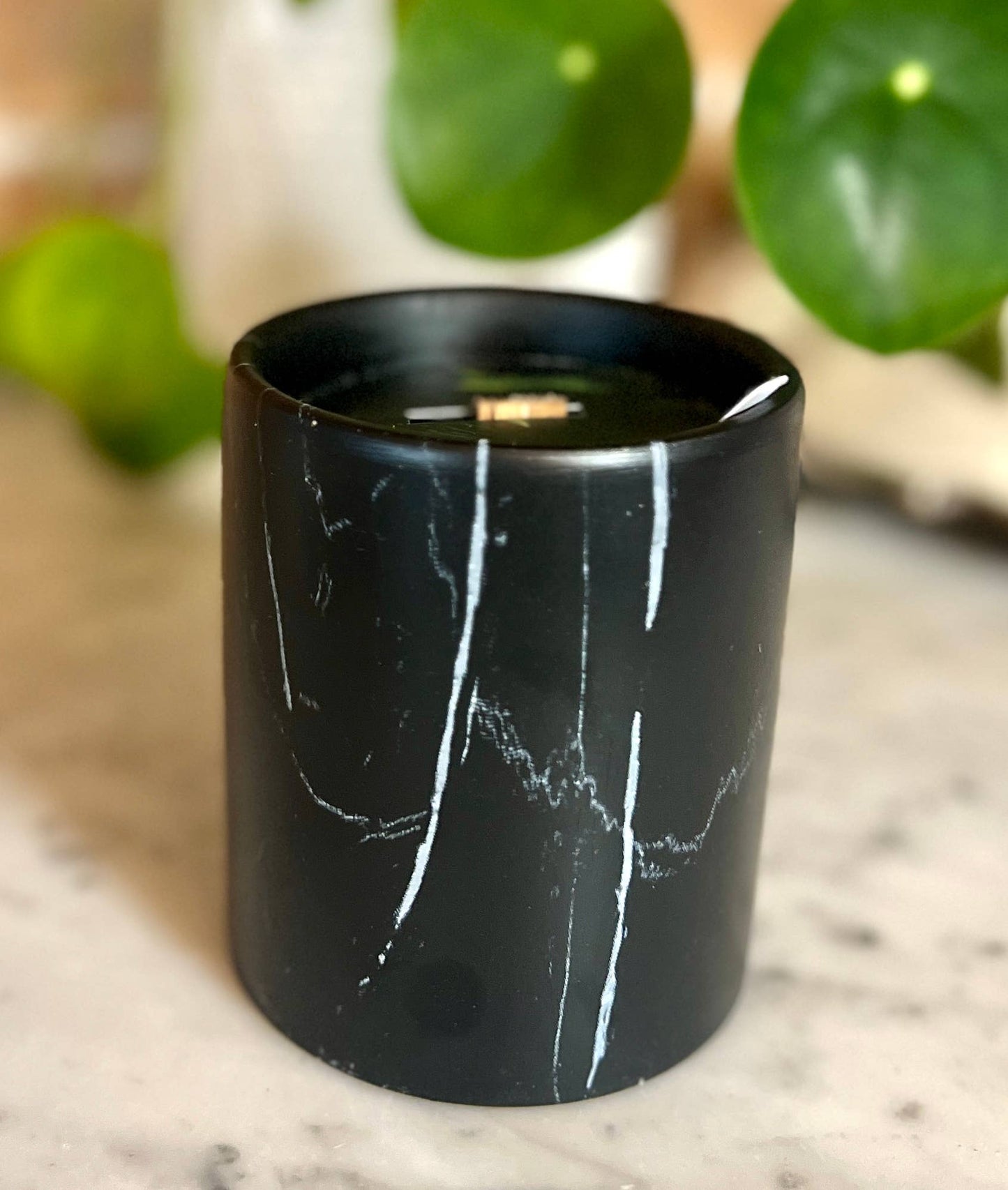 Biophilia: Black Marble /Ceramic Forest Floor Scented Candle | The Sacred Wild Candle Co