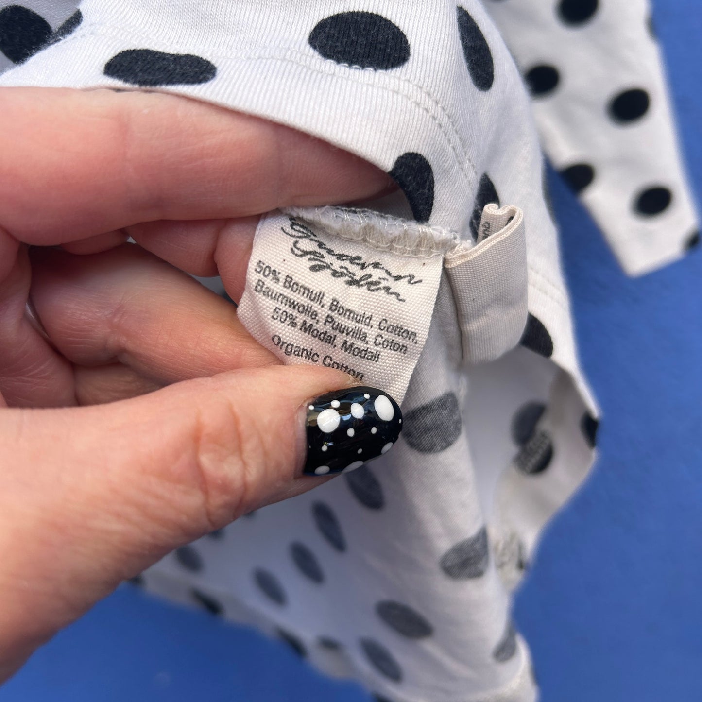 gudrun sjoden polka dot top