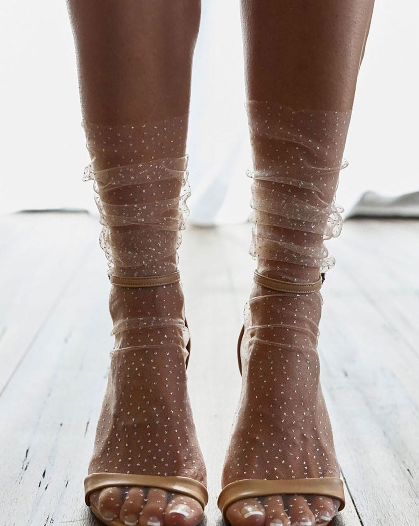 sockette | Camille - Women's sequined tulle socks