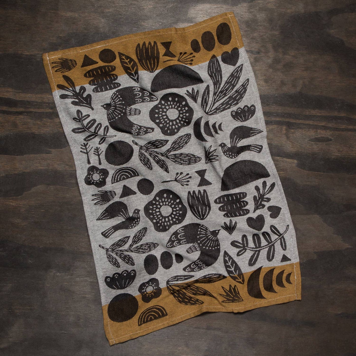 Myth Woven Cotton Jacquard Dishtowel | Danica Studio