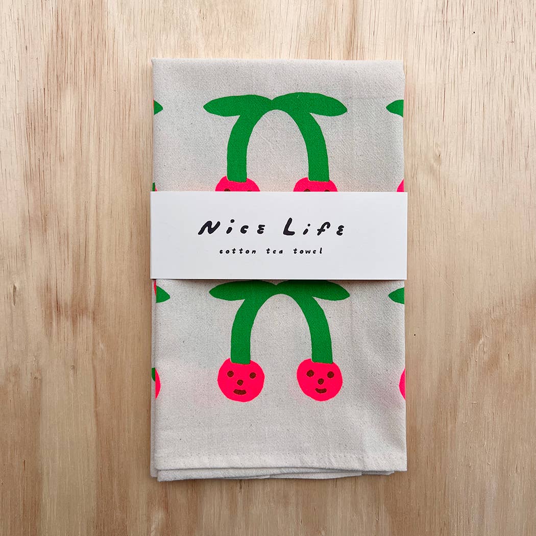 Cherry tea towel | Nice life