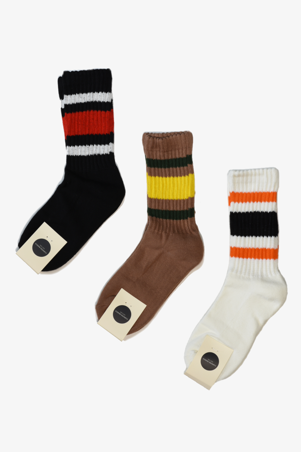 Curated Basics | Coarse Ribbed Old School Crew Socks