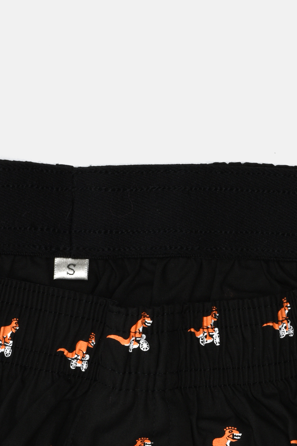 Curated Basics | T-Rex on a Bike Boxer Shorts