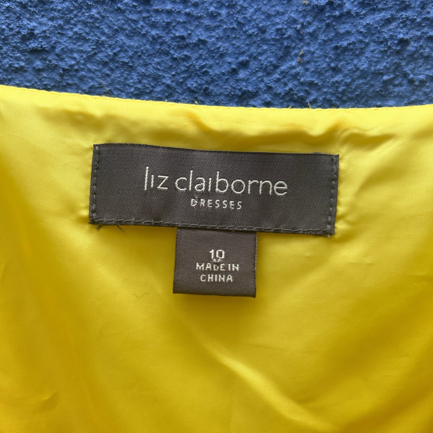 liz claiborne yellow cotton sundress
